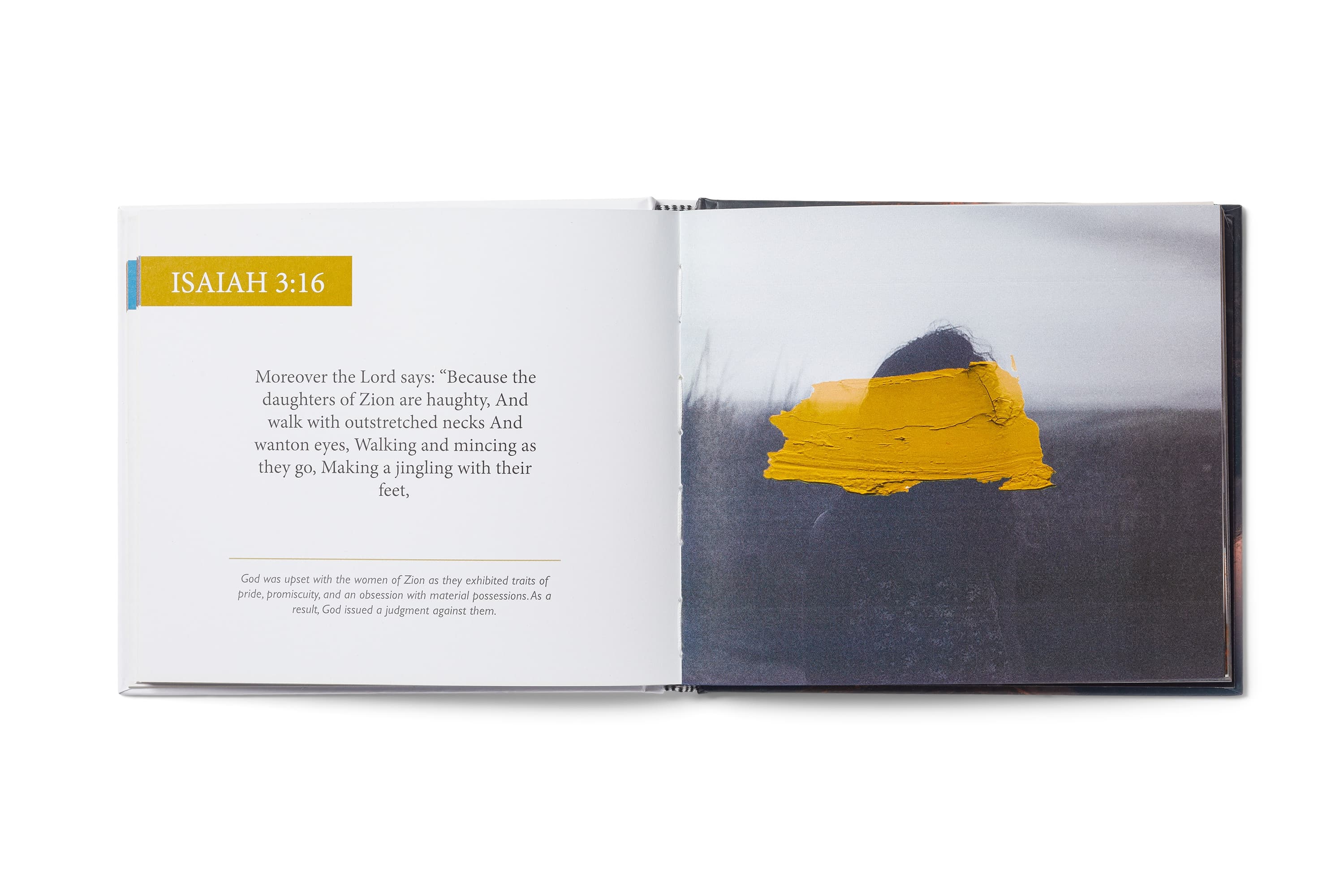 Detailed view inside the Biblefront 3:16 book